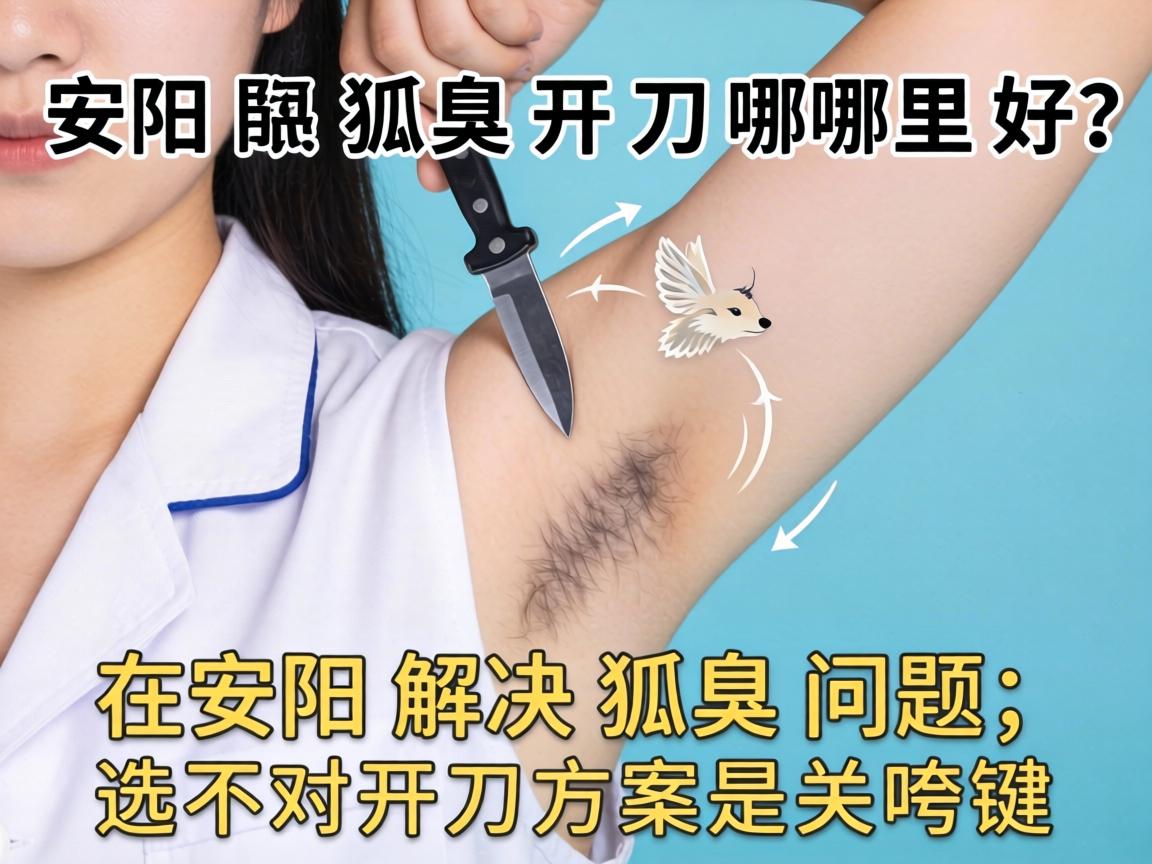 安阳狐臭开刀哪里好？在安阳解决狐臭问题，选对开刀方案是关键