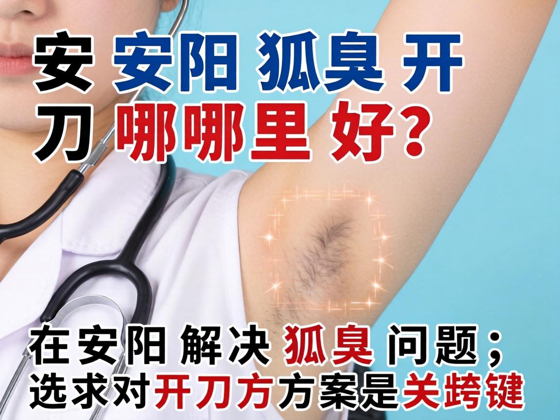 安阳狐臭开刀哪里好？在安阳解决狐臭问题，选对开刀方案是关键