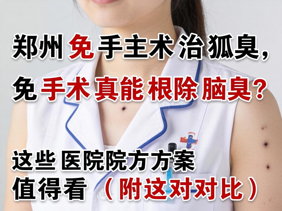郑州免手术治狐臭，免手术真能根除腋臭？这些医院方案值得看（附对比）