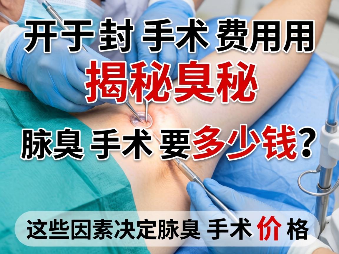 开封腋臭手术费用揭秘，腋臭手术要多少钱？这些因素决定腋臭手术价格