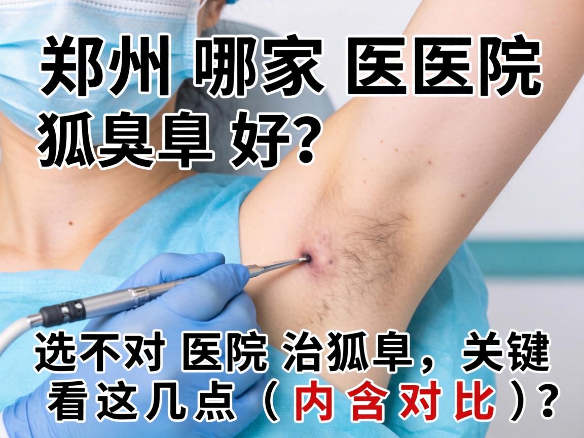 郑州哪家医院狐臭好？选对医院治狐臭，关键看这几点（内含对比）