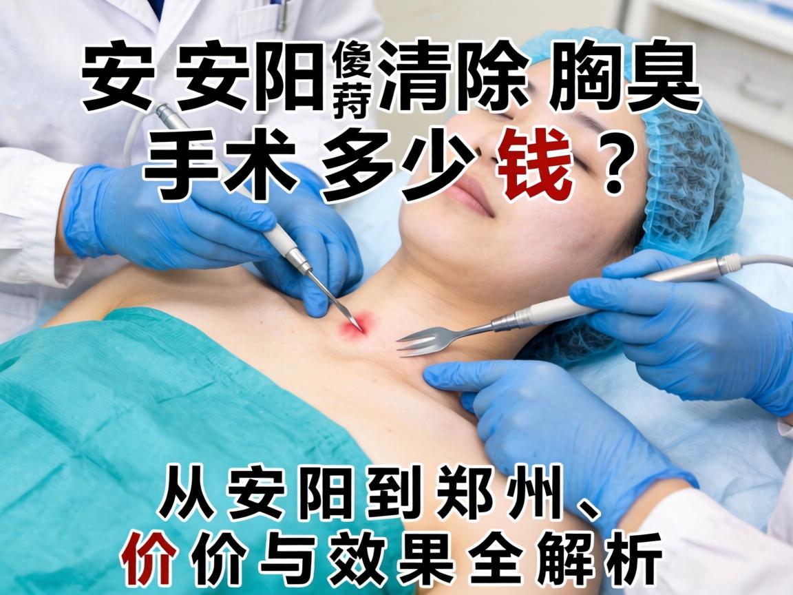 安阳清除腋臭手术多少钱？从安阳到郑州，价格与效果全解析