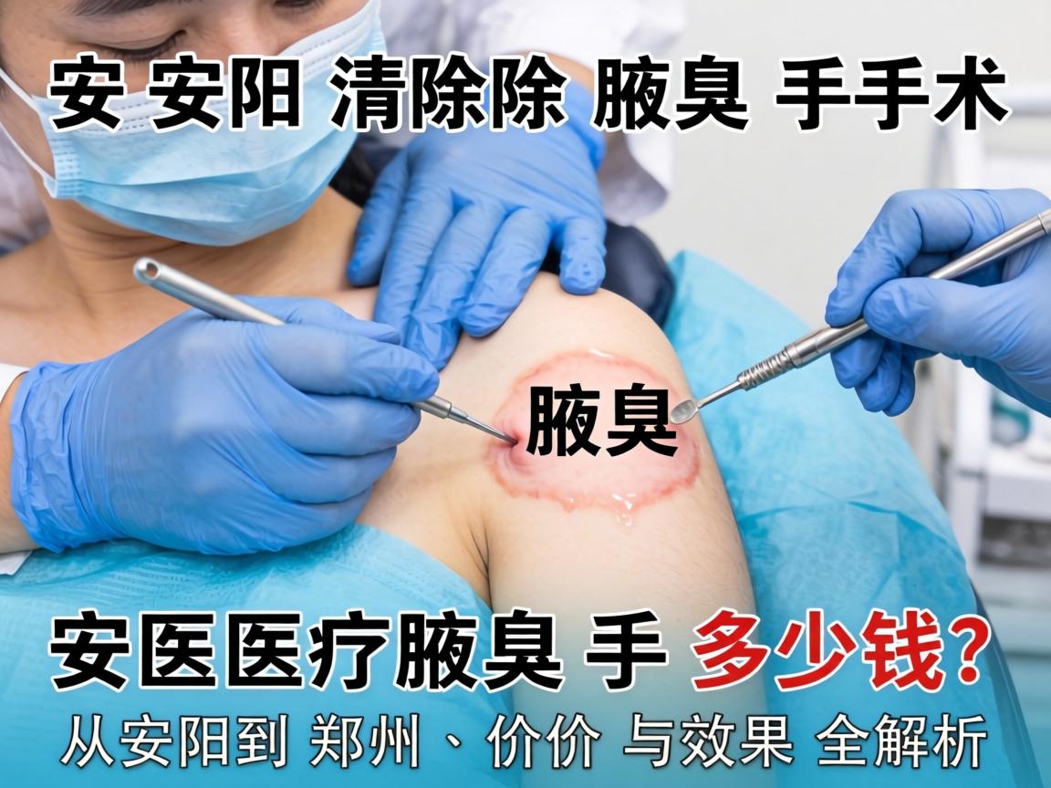 安阳清除腋臭手术多少钱？从安阳到郑州，价格与效果全解析