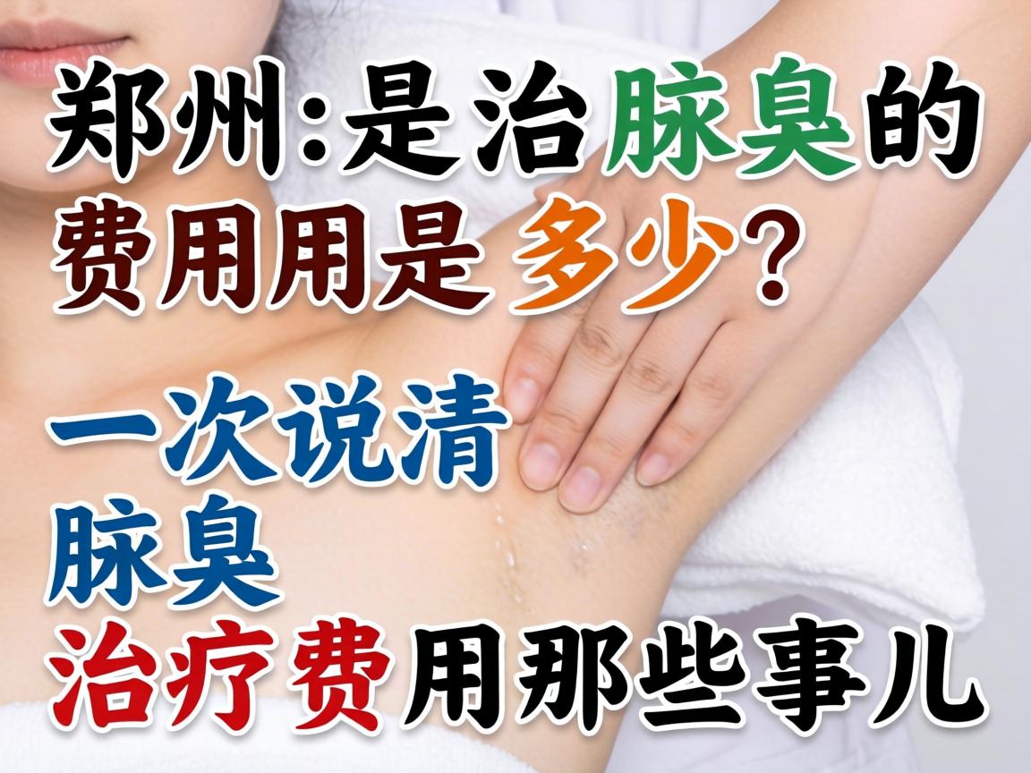 郑州治腋臭的费用是多少？一次说清腋臭治疗费用那些事儿