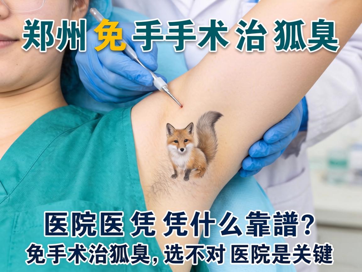 郑州免手术治狐臭，这些医院凭什么靠谱？免手术治狐臭，选对医院是关键