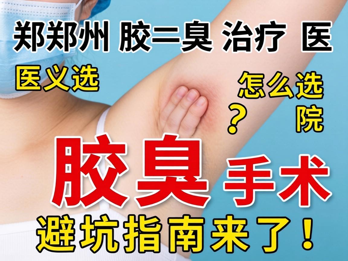 郑州腋臭治疗医院怎么选？腋臭手术避坑指南来了！