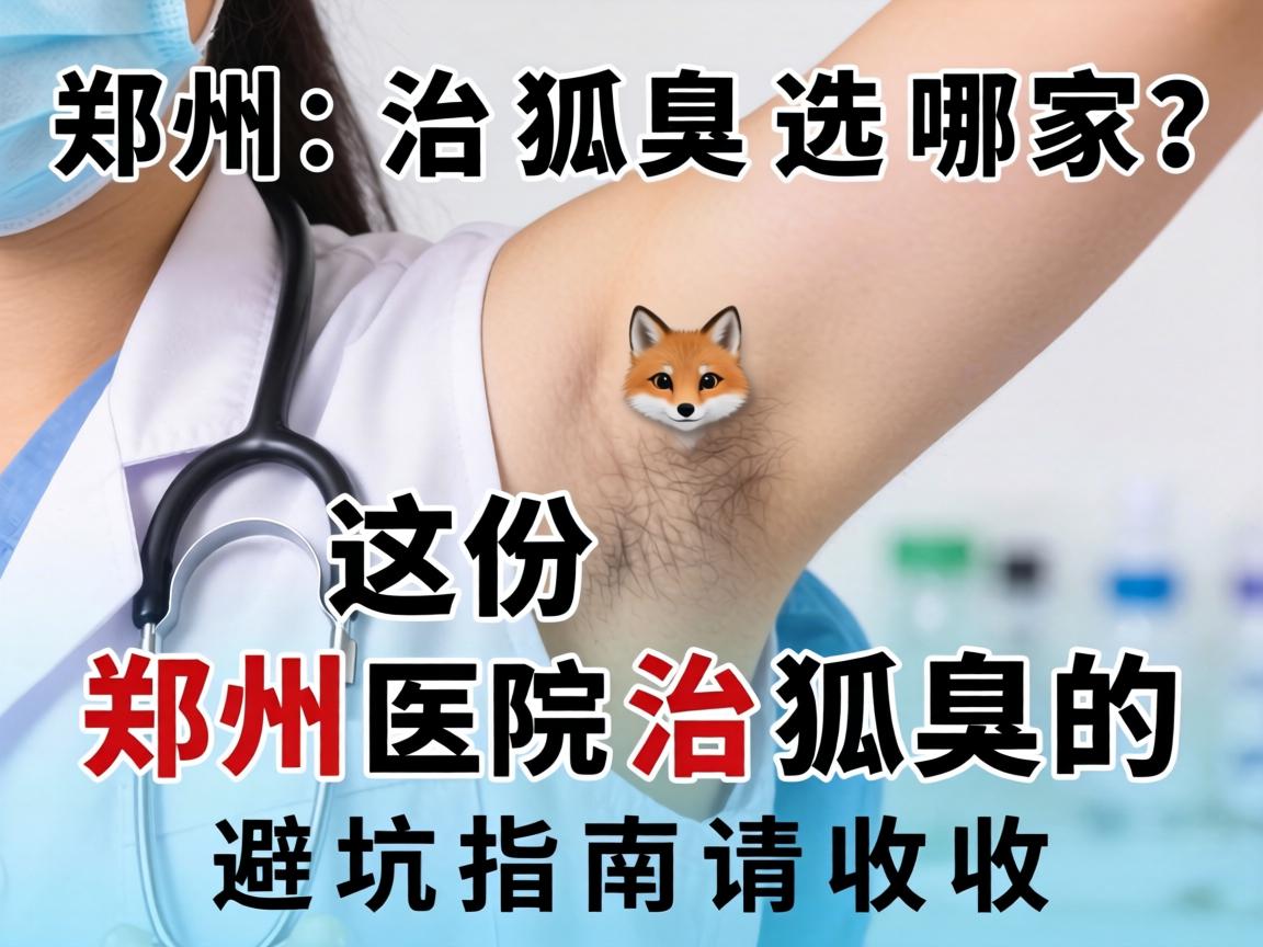 郑州治狐臭选哪家？这份郑州医院治狐臭的避坑指南请收好