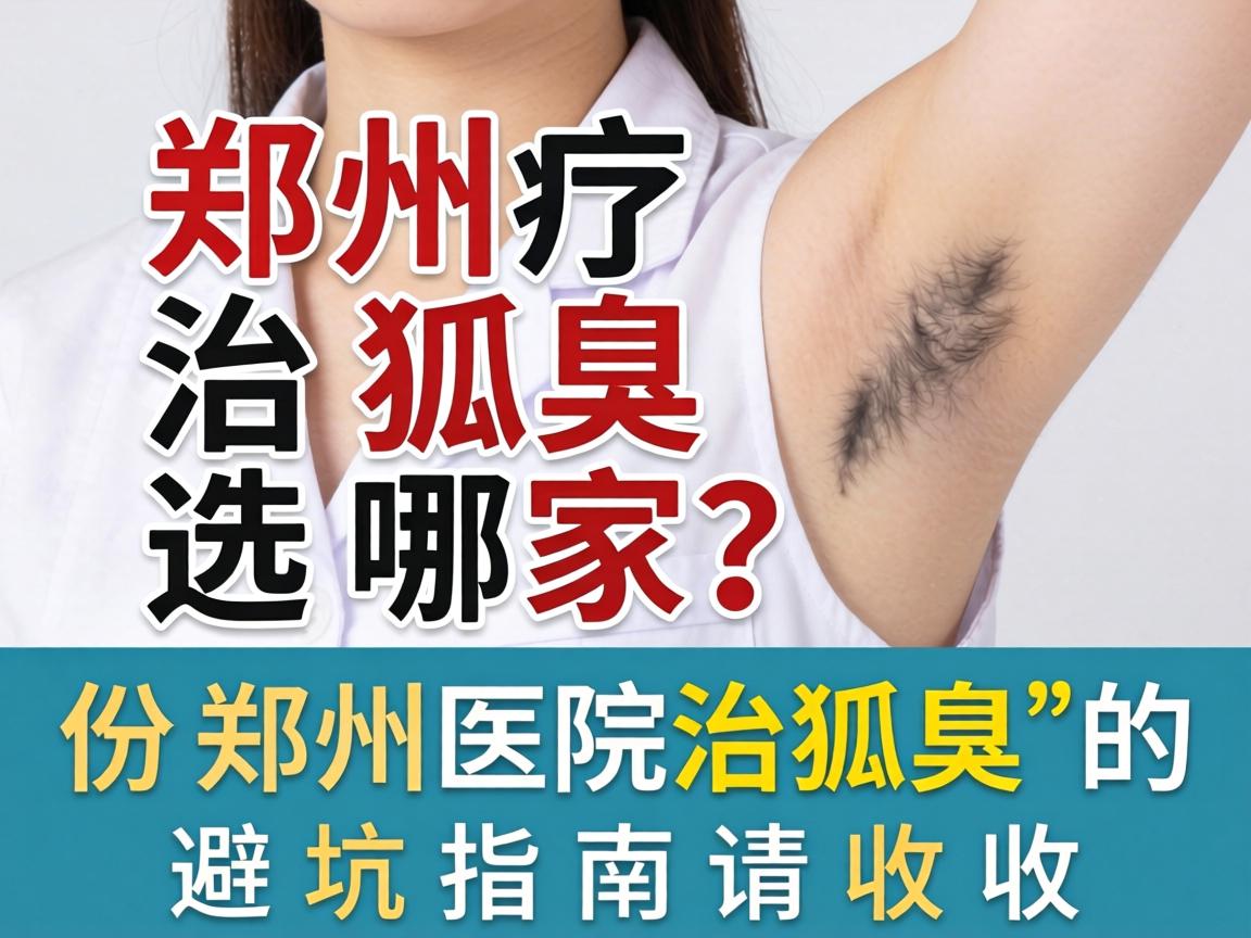 郑州治狐臭选哪家？这份郑州医院治狐臭的避坑指南请收好