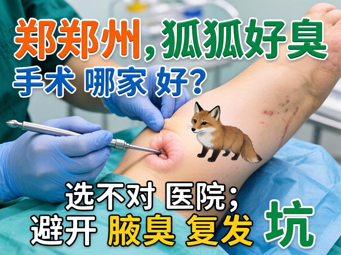 郑州狐臭手术哪家好？选对医院，避开腋臭复发坑