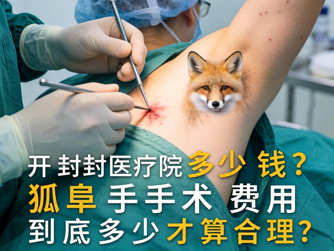 开封医院狐臭手术多少钱？狐臭手术费用到底多少才算合理？