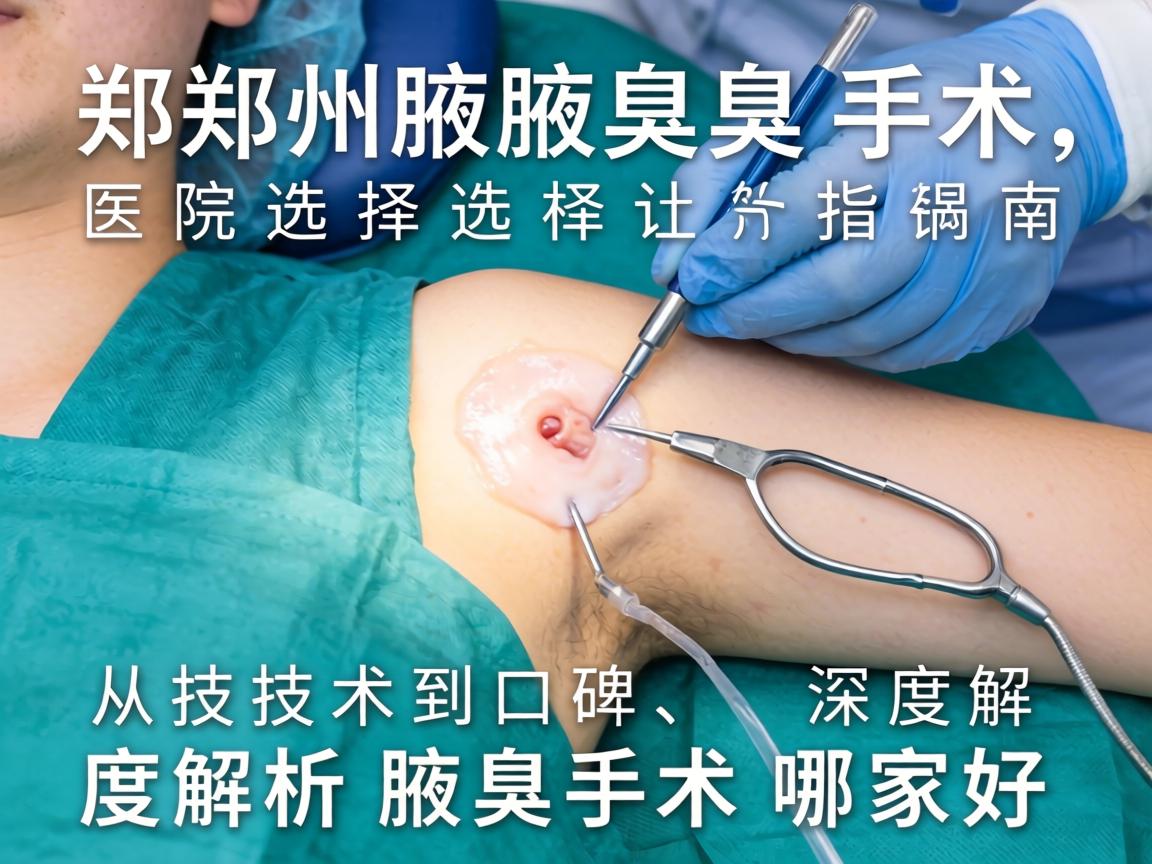 郑州腋臭手术医院选择指南，从技术到口碑，深度解析腋臭手术哪家好