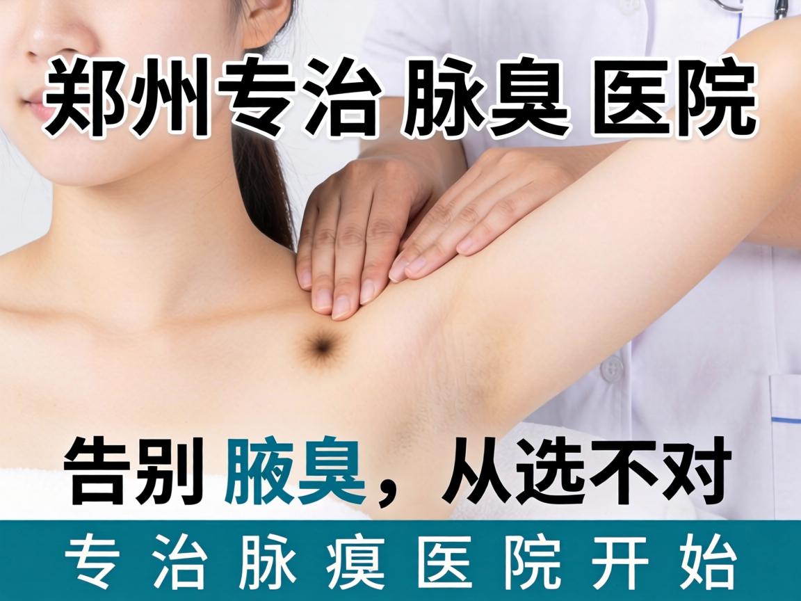 郑州专治腋臭医院，告别腋臭，从选对专治腋臭医院开始