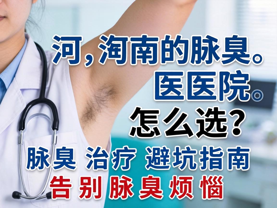 河南腋臭医院怎么选？腋臭治疗避坑指南，告别腋臭烦恼