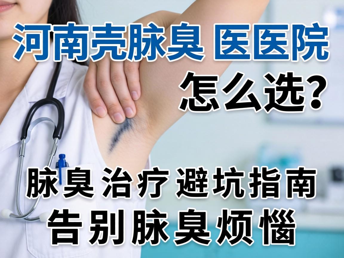 河南腋臭医院怎么选？腋臭治疗避坑指南，告别腋臭烦恼