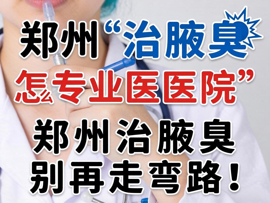 郑州治腋臭专业医院怎么选？郑州治腋臭别再走弯路！