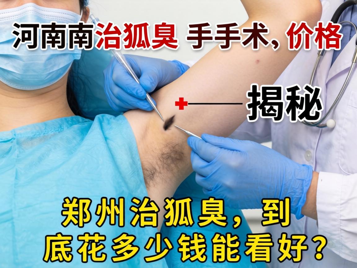 河南治狐臭手术价格揭秘，在郑州治狐臭，到底花多少钱能看好？