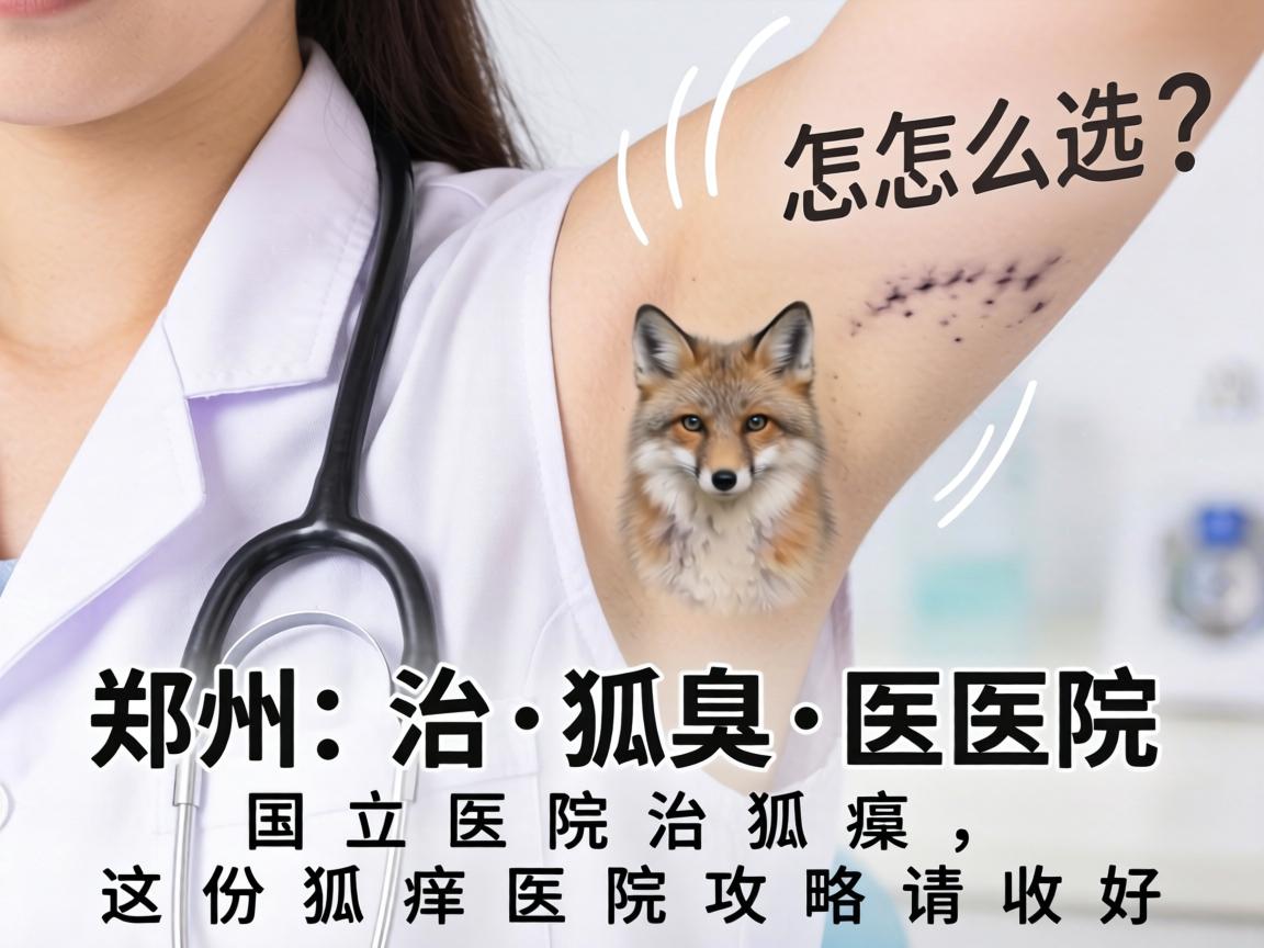 郑州治狐臭医院怎么选？国立医院治狐臭，这份狐臭医院攻略请收好