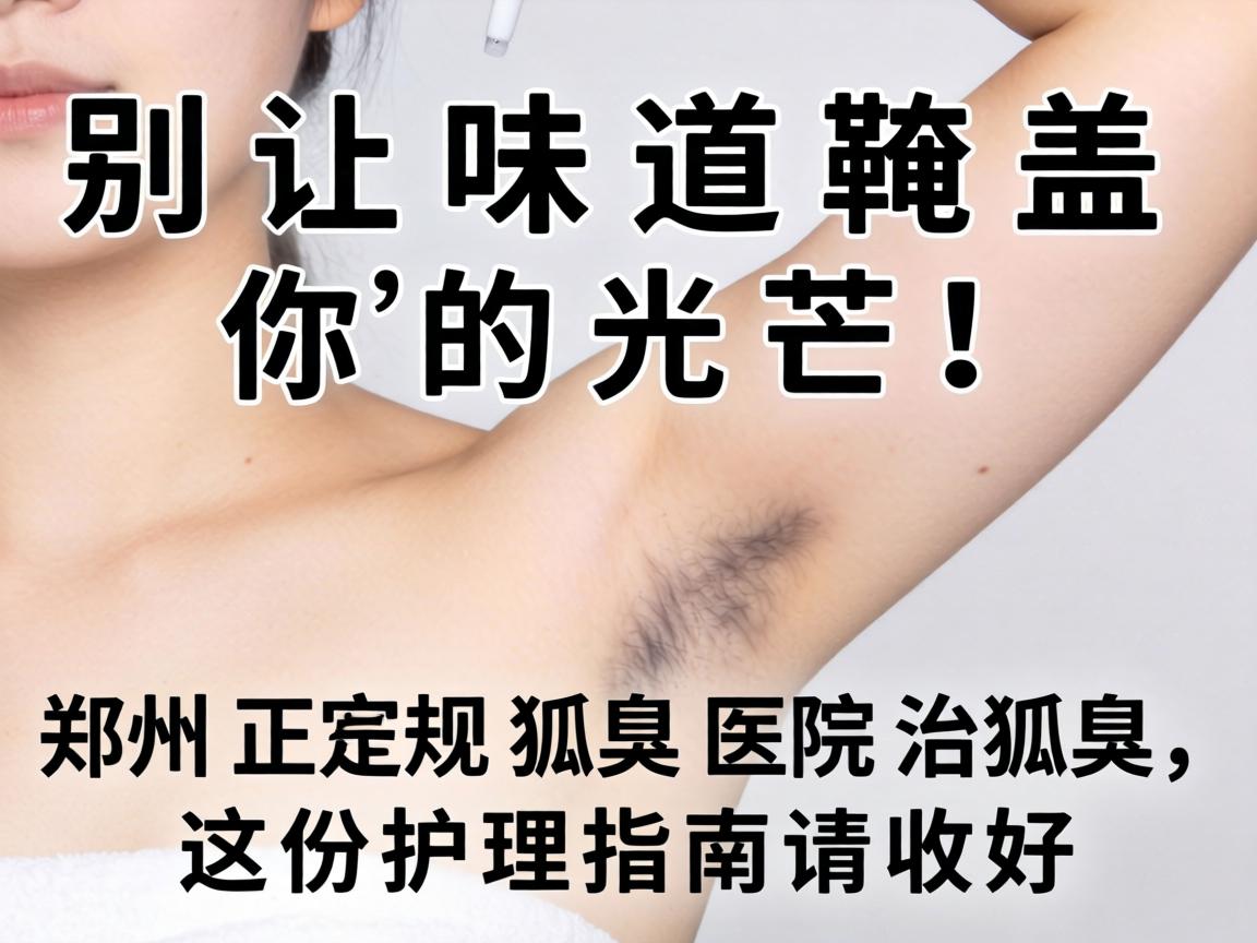 别让味道掩盖你的光芒！郑州正规狐臭医院治狐臭，这份护理指南请收好