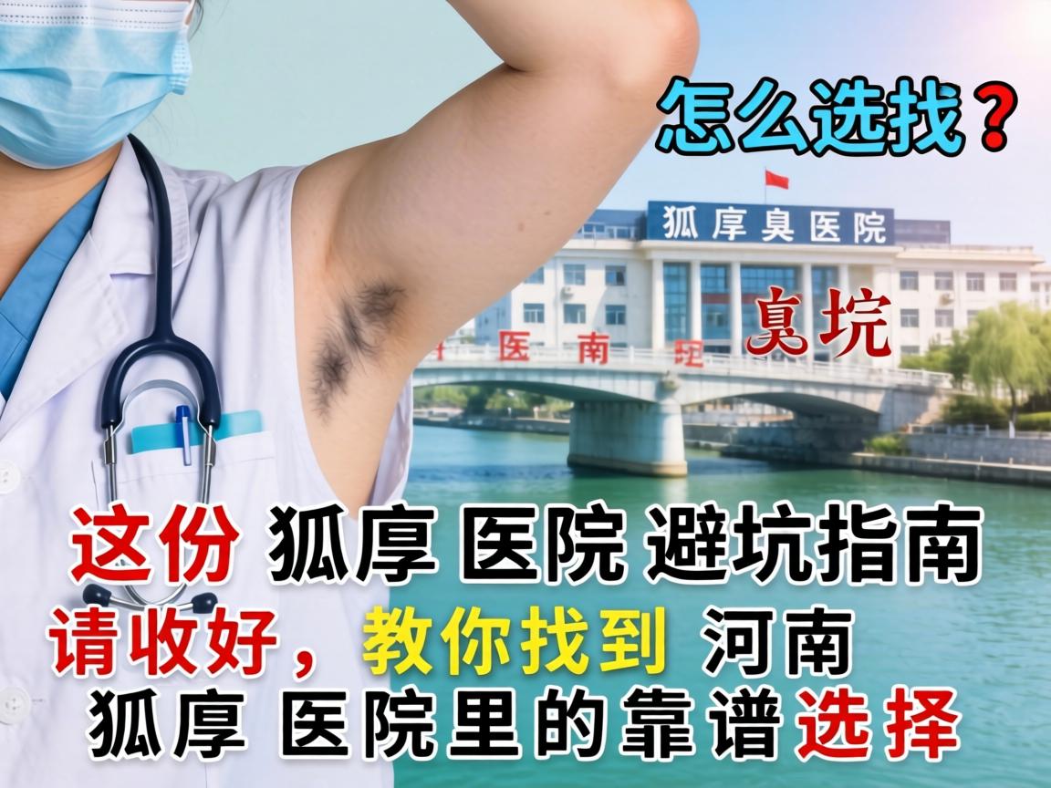 河南狐臭医院怎么选？这份狐臭医院避坑指南请收好，教你找到河南狐臭医院里的靠谱选择