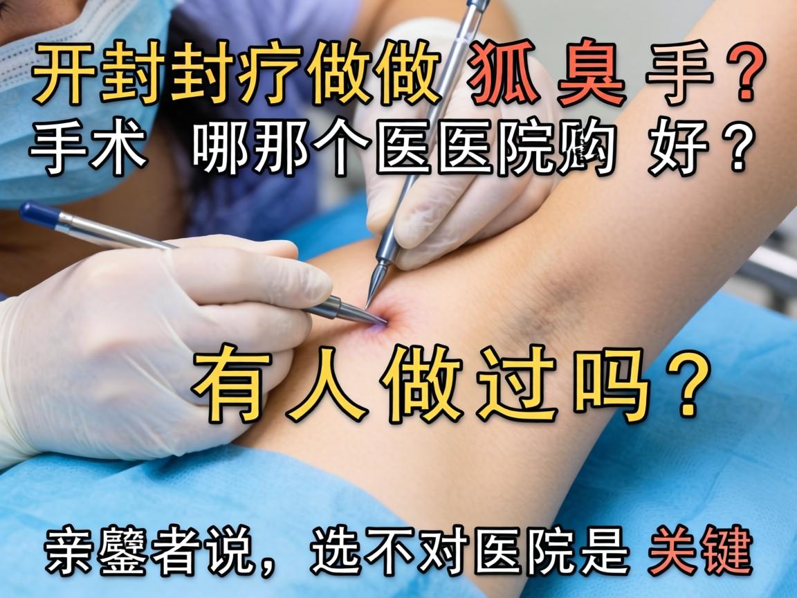 开封做狐臭手术哪个医院好？有人做过吗？亲历者说，选对医院是关键
