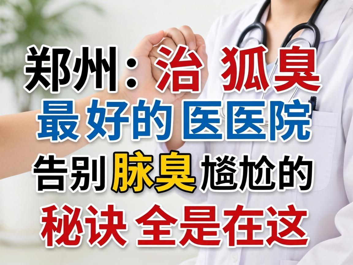 郑州治狐臭最好的医院，告别腋臭尴尬的秘诀全在这