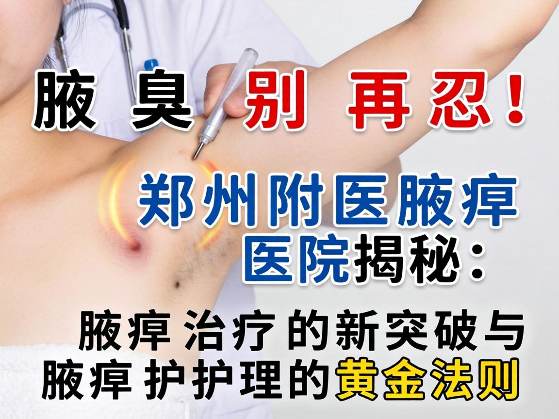 腋臭别再忍！郑州附医腋臭医院揭秘，腋臭治疗的新突破与腋臭护理的黄金法则