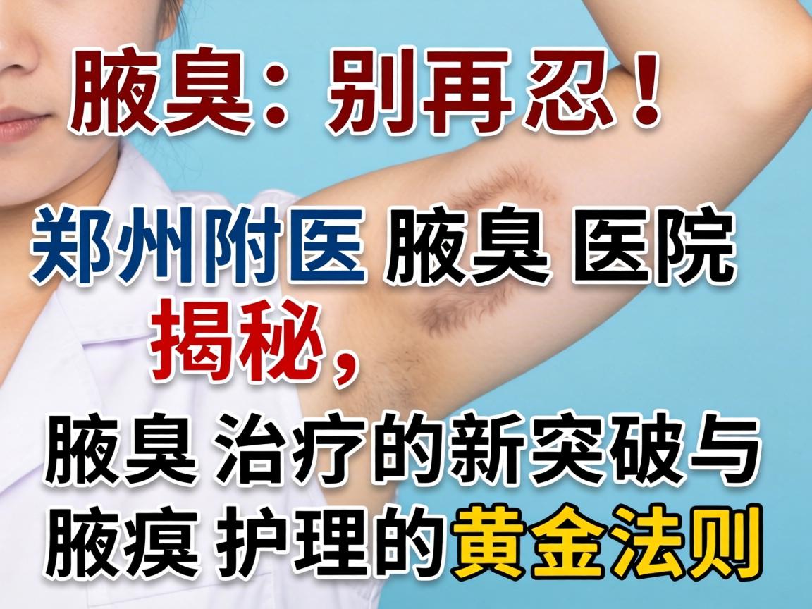 腋臭别再忍！郑州附医腋臭医院揭秘，腋臭治疗的新突破与腋臭护理的黄金法则