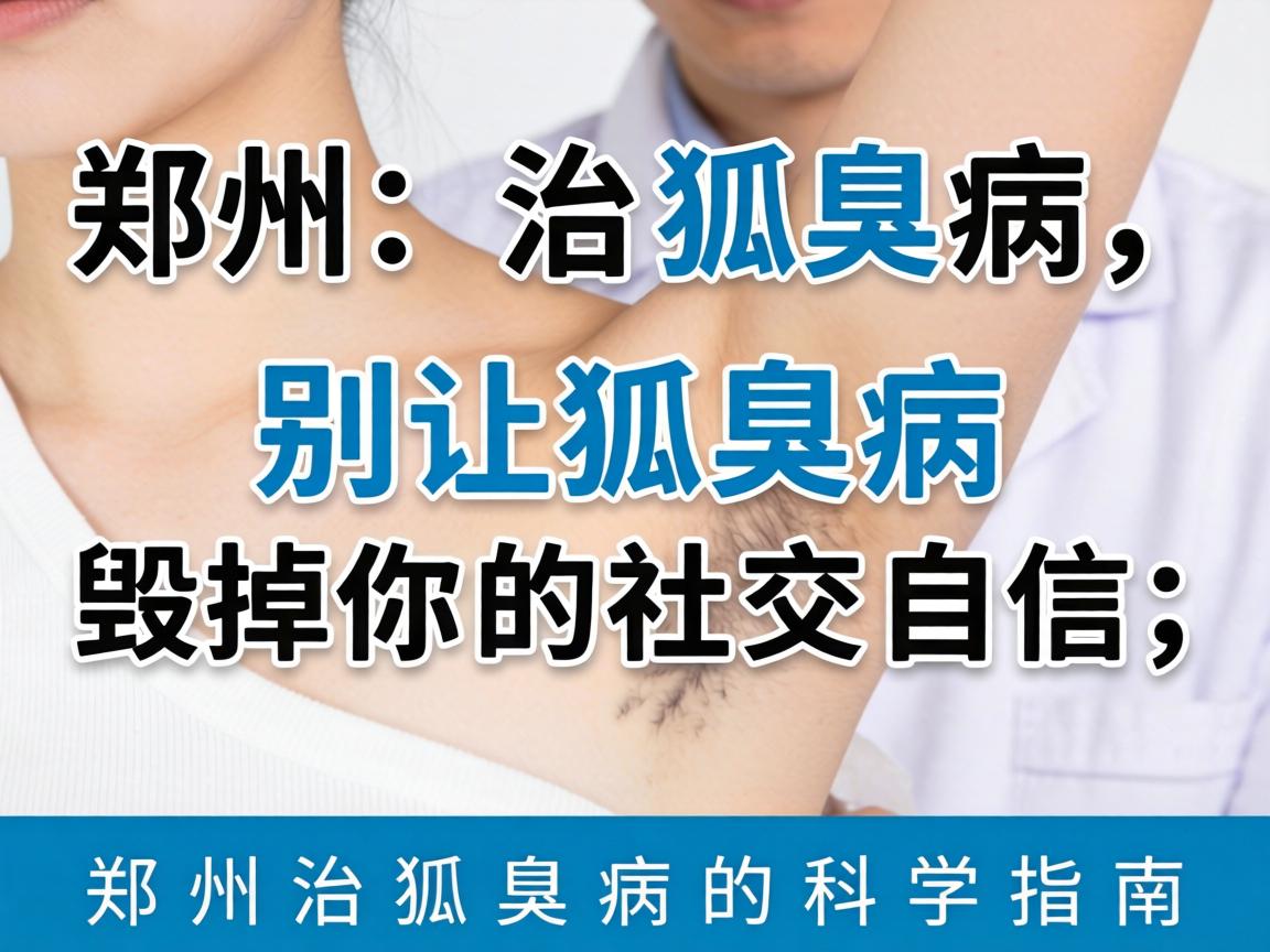 郑州治狐臭病，别让狐臭病毁掉你的社交自信，郑州治狐臭病的科学指南