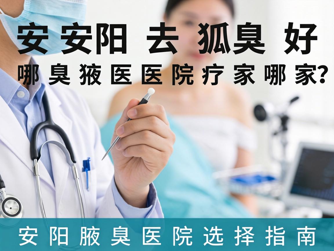 安阳去狐臭，哪家医院好？安阳腋臭医院选择指南