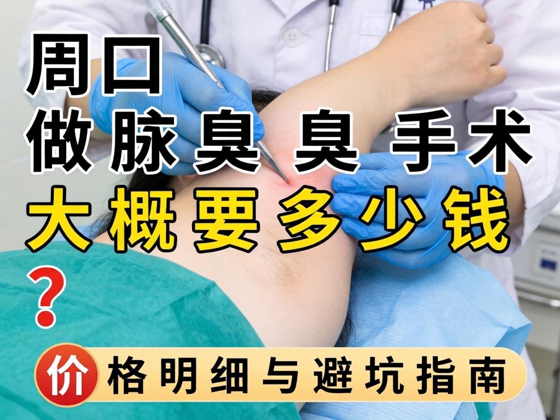 周口做腋臭手术大概要多少钱？价格明细与避坑指南