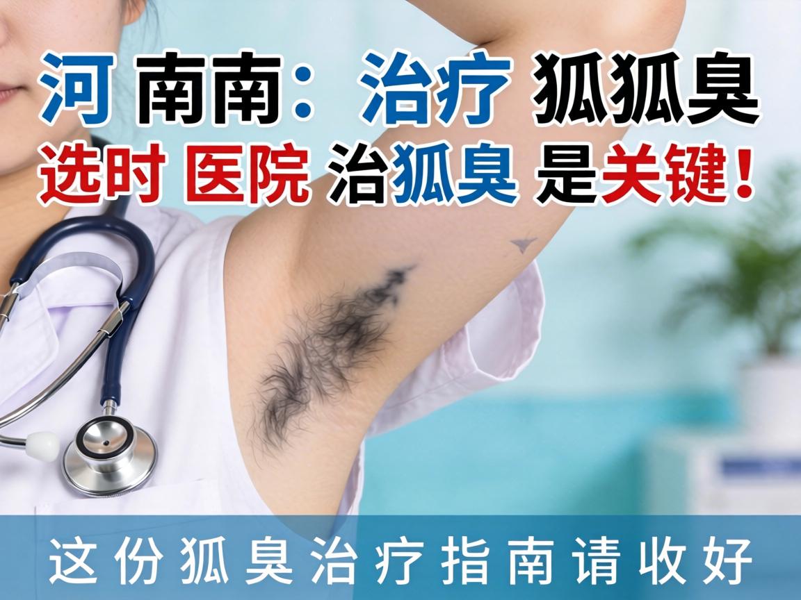 河南治疗狐臭，选对医院治狐臭是关键！这份狐臭治疗指南请收好