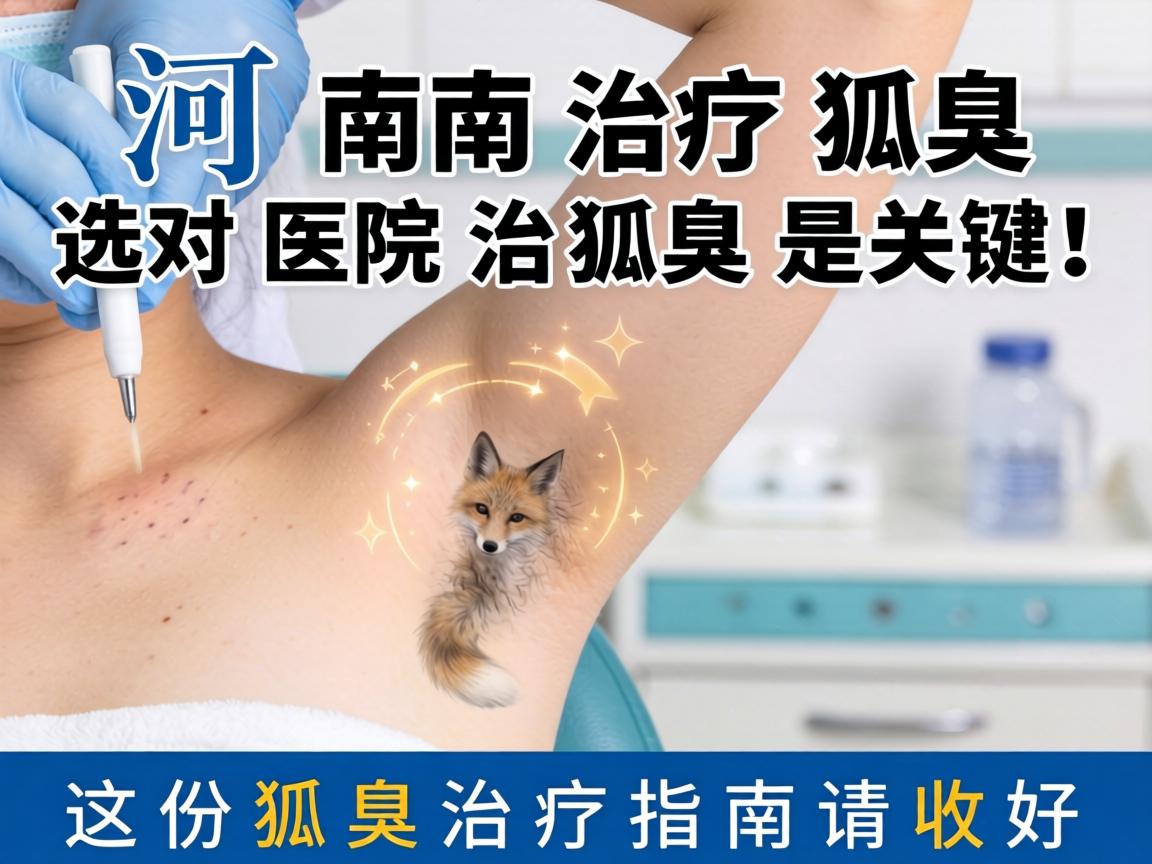 河南治疗狐臭，选对医院治狐臭是关键！这份狐臭治疗指南请收好