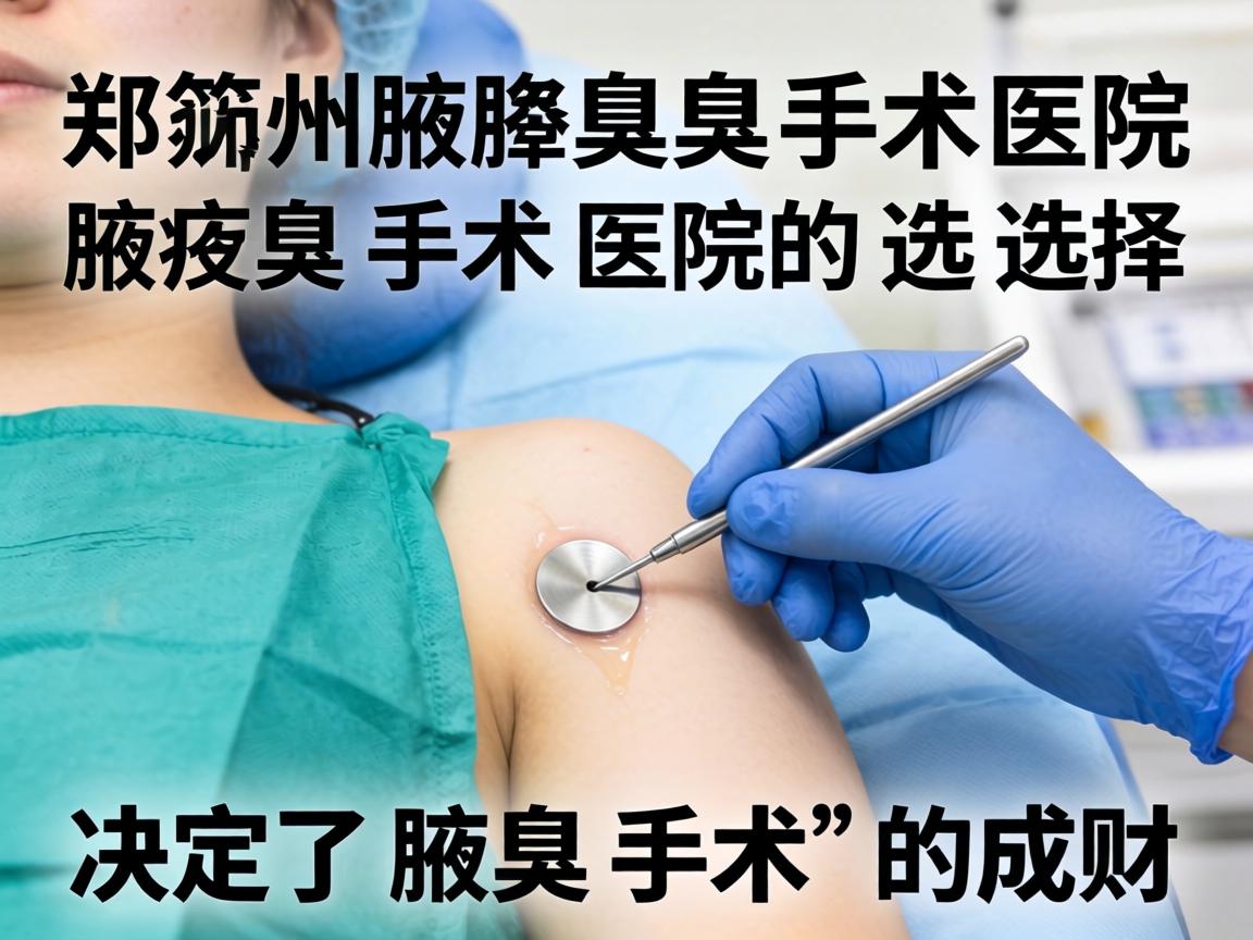 郑州腋臭手术医院，腋臭手术医院的选择，决定了腋臭手术的成败
