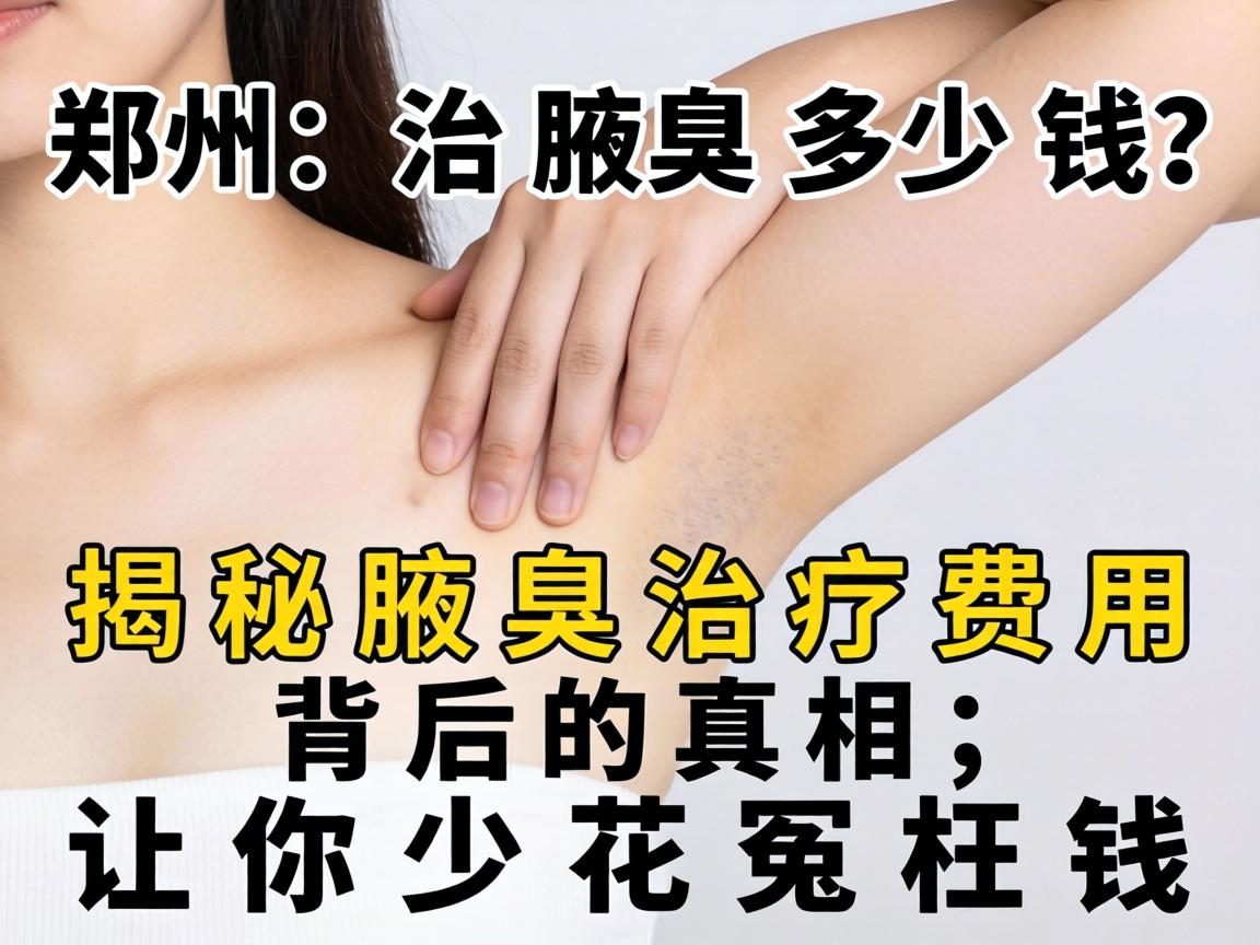 郑州治腋臭多少钱？揭秘腋臭治疗费用背后的真相，让你少花冤枉钱