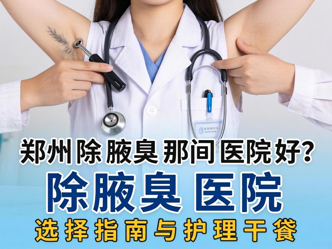 郑州除腋臭那间医院好？除腋臭医院选择指南与护理干货