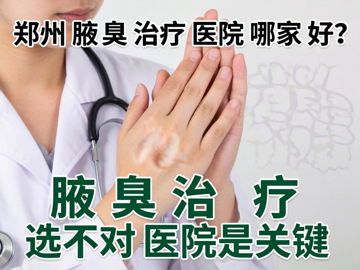 郑州腋臭治疗医院哪家好？腋臭治疗选对医院是关键