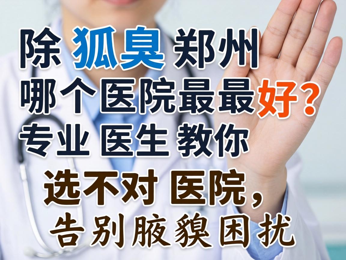 除狐臭郑州哪个医院最好？专业医生教你选对医院，告别腋臭困扰
