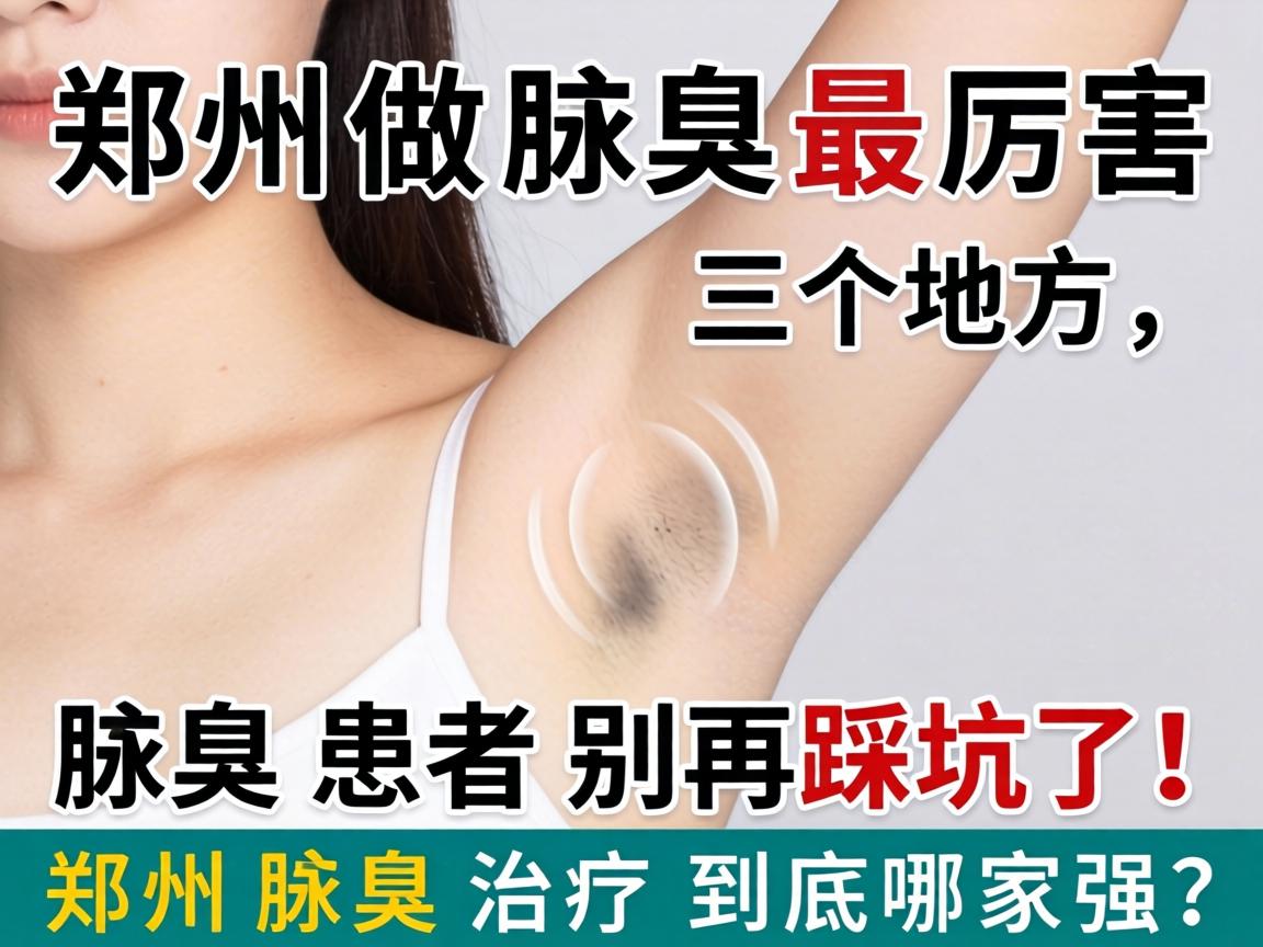 郑州做腋臭最厉害三个地方，腋臭患者别再踩坑了！郑州腋臭治疗到底哪家强？