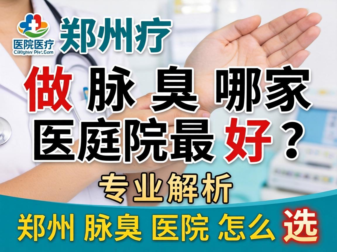 郑州做腋臭哪家医院最好？专业解析郑州腋臭医院怎么选