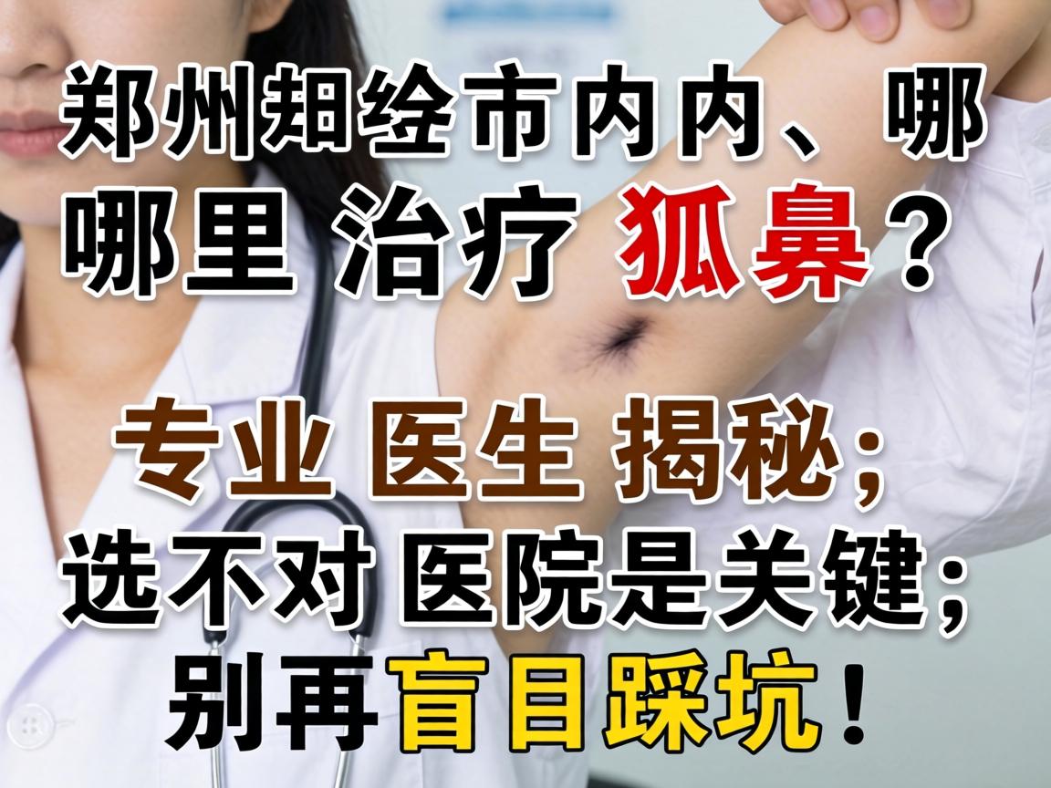 郑州市内哪里治疗狐臭？专业医生揭秘，选对医院是关键，别再盲目踩坑！
