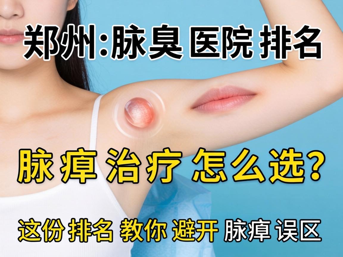 郑州腋臭医院排名解读，腋臭治疗怎么选？这份排名教你避开腋臭误区