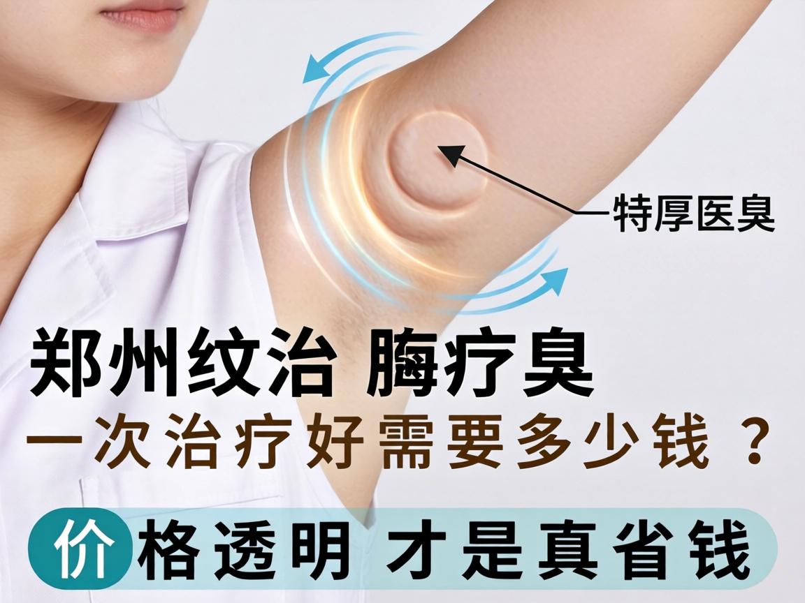 郑州治腋臭一次治疗好需要多少钱？价格透明才是真省钱