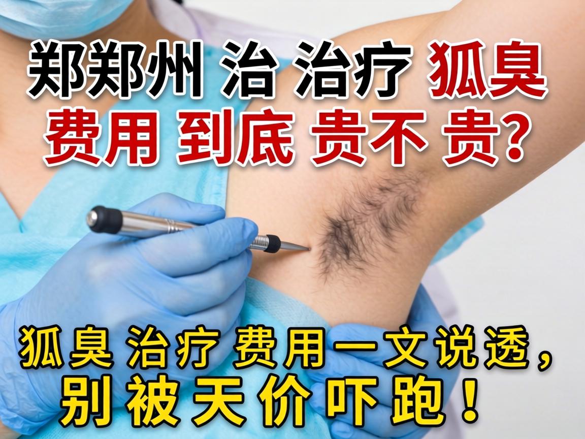 郑州治疗狐臭费用到底贵不贵？狐臭治疗费用一文说透，别被天价吓跑！