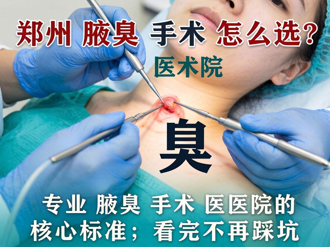 郑州腋臭手术医院怎么选？专业腋臭手术医院的核心标准，看完不再踩坑