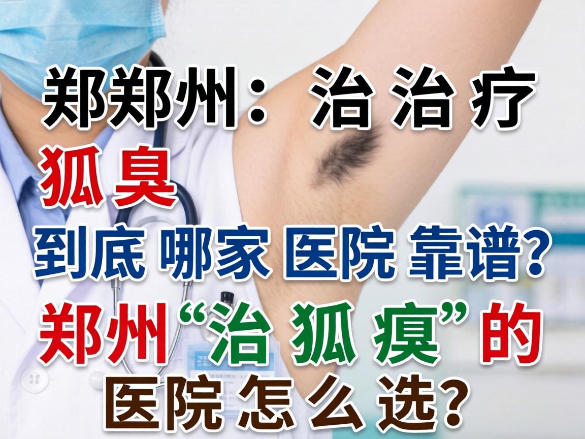 郑州治疗狐臭，到底哪家医院靠谱？郑州治狐臭的医院怎么选？