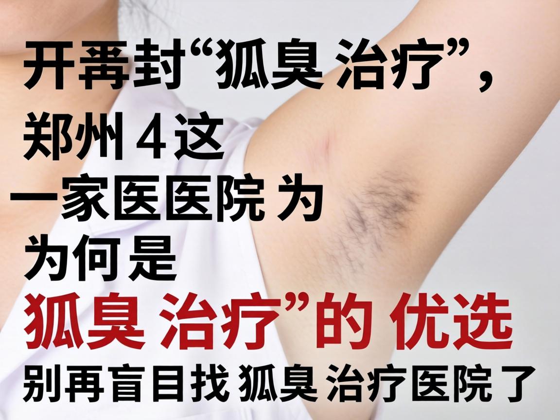 开封狐臭治疗，郑州这家医院为何是狐臭治疗的优选？别再盲目找狐臭治疗医院了