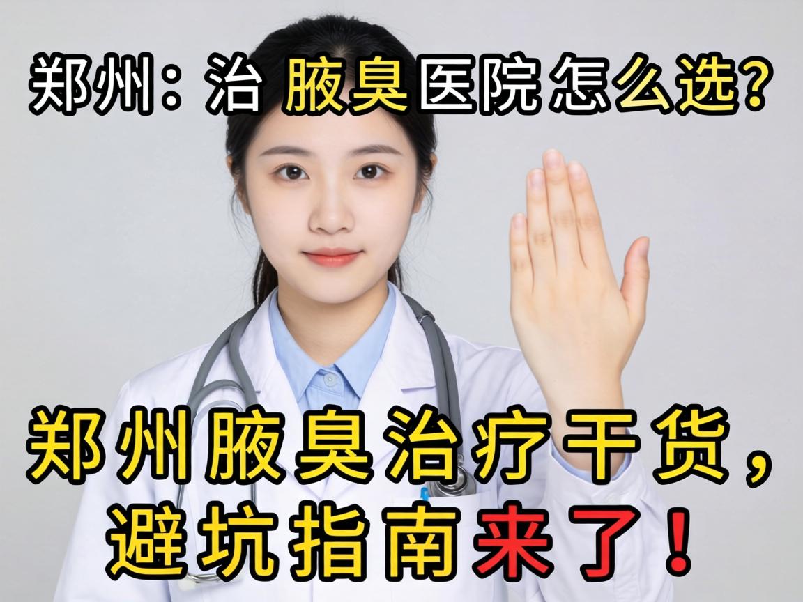 郑州治腋臭医院怎么选？郑州腋臭治疗干货，避坑指南来了！
