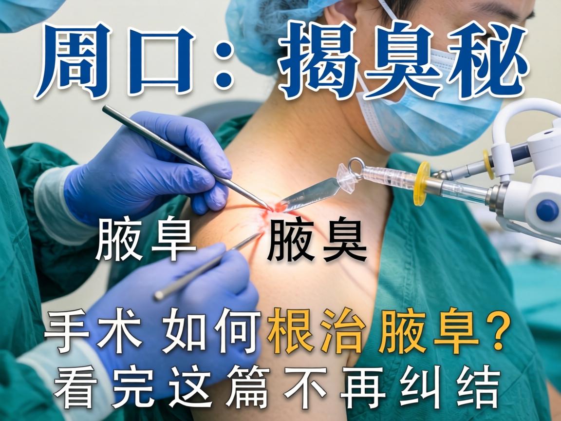 周口腋臭手术揭秘，腋臭手术如何根治腋臭？看完这篇不再纠结