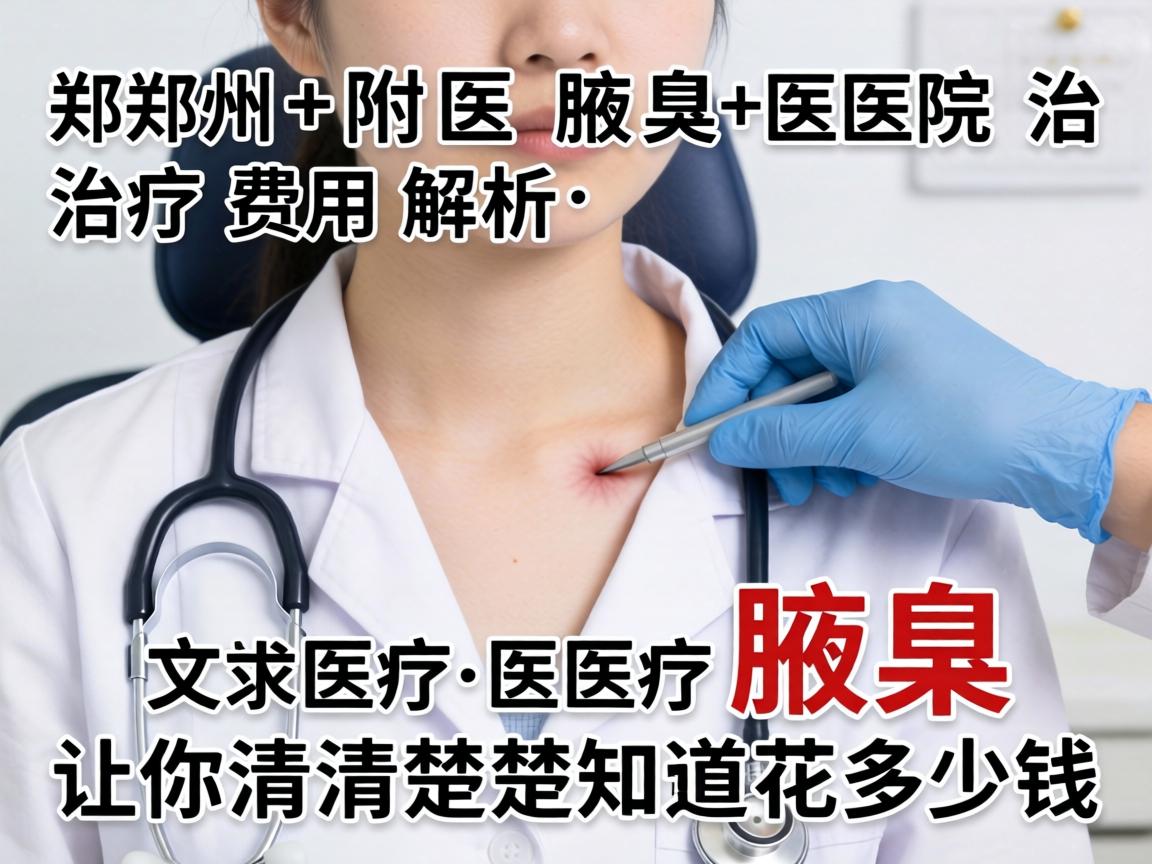 郑州附医腋臭医院治疗费用解析，让你清清楚楚知道花多少钱
