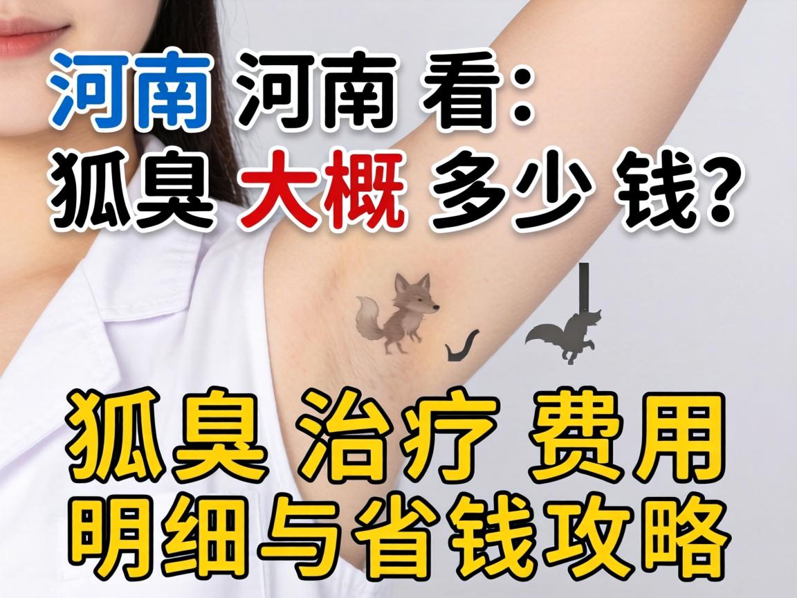 河南看狐臭大概多少钱？狐臭治疗费用明细与省钱攻略